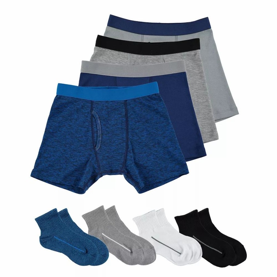 Underwear * | Boys 4-20 Tek Gear 8-Pk. Underwear & Sock Set