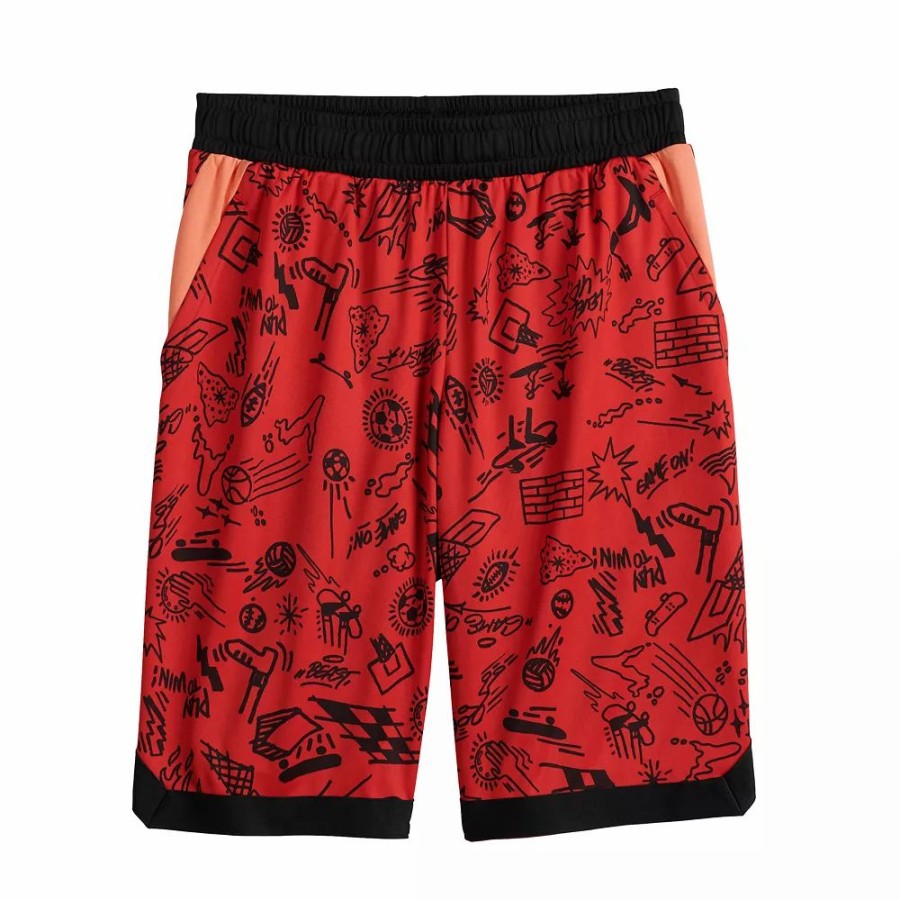 Bottoms * | Boys 8-20 Tek Gear Dry Tek Printed Shorts In Regular & Husky