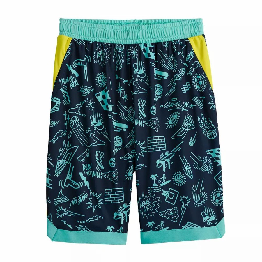 Bottoms * | Boys 8-20 Tek Gear Dry Tek Printed Shorts In Regular & Husky