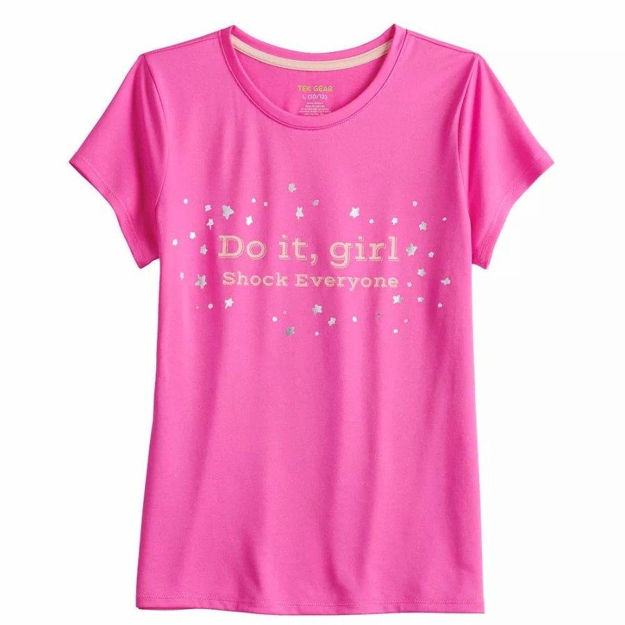 Tops * | Girls 7-16 Tek Gear Do It Girl Tee