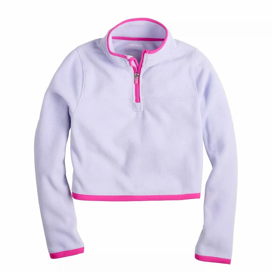 Tops * | Girls 7-20 Tek Gear Microfleece 1/4-Zip Pullover In Regular & Plus