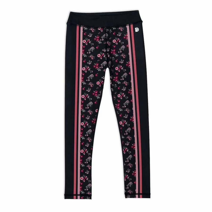 Bottoms * | Athletic Legging Light Pink With Printed Flowers