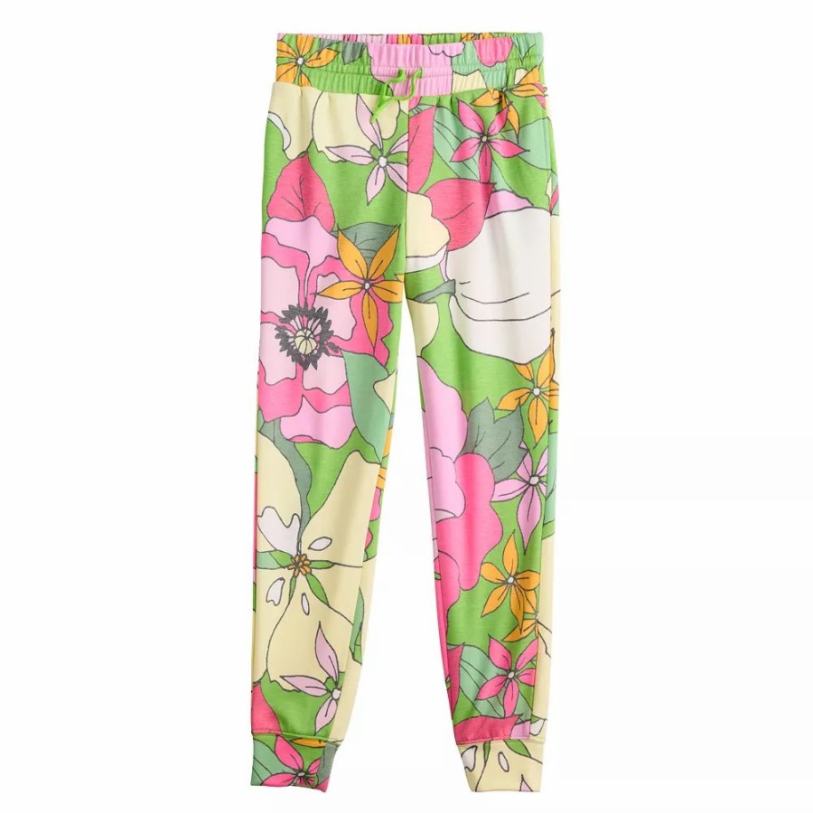 Bottoms * | Girls 7-16 Tek Gear High-Waisted Stretch Fleece Joggers In Regular & Plus