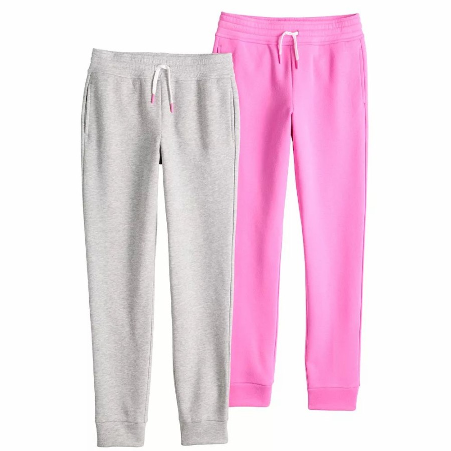 Bottoms * | Girls 7-16 Tek Gear Ultrasoft Fleece Jogger Set In Regular & Plus