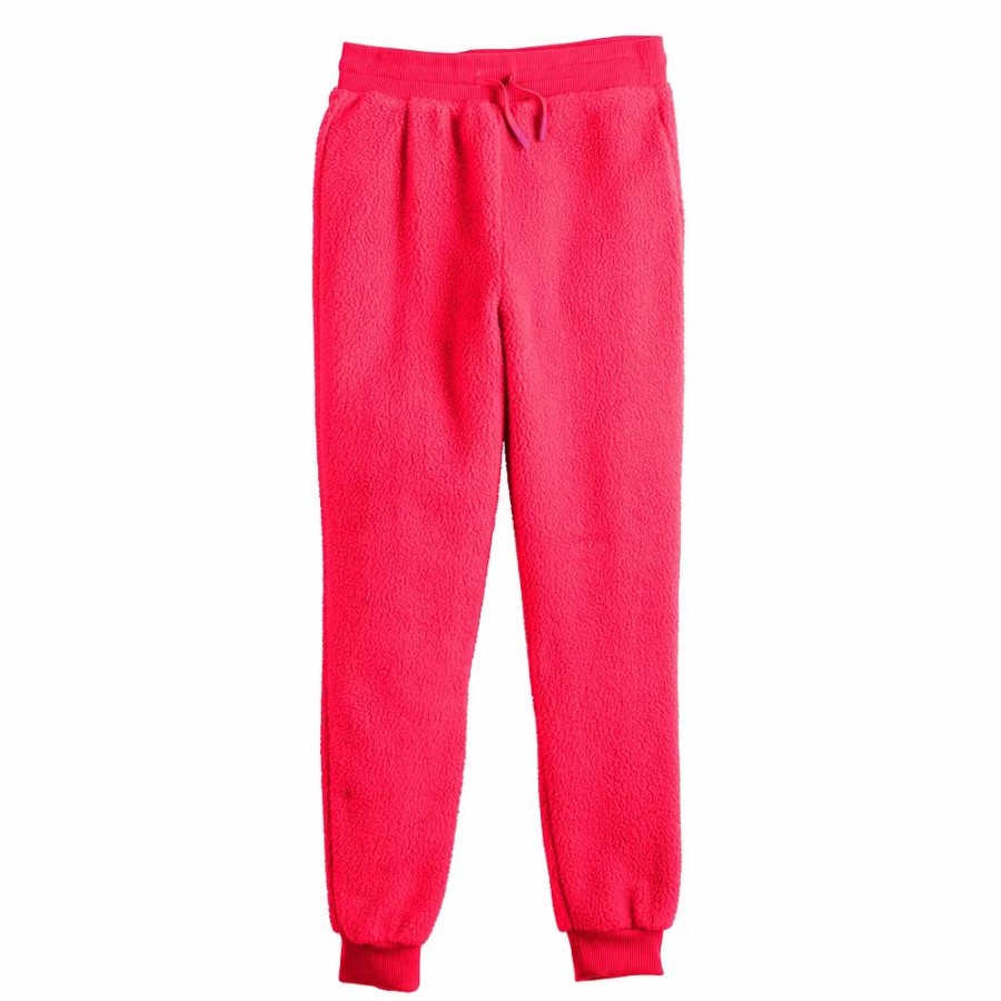 Bottoms * | Girls 7-16 Tek Gear Sherpa Joggers In Regular & Plus