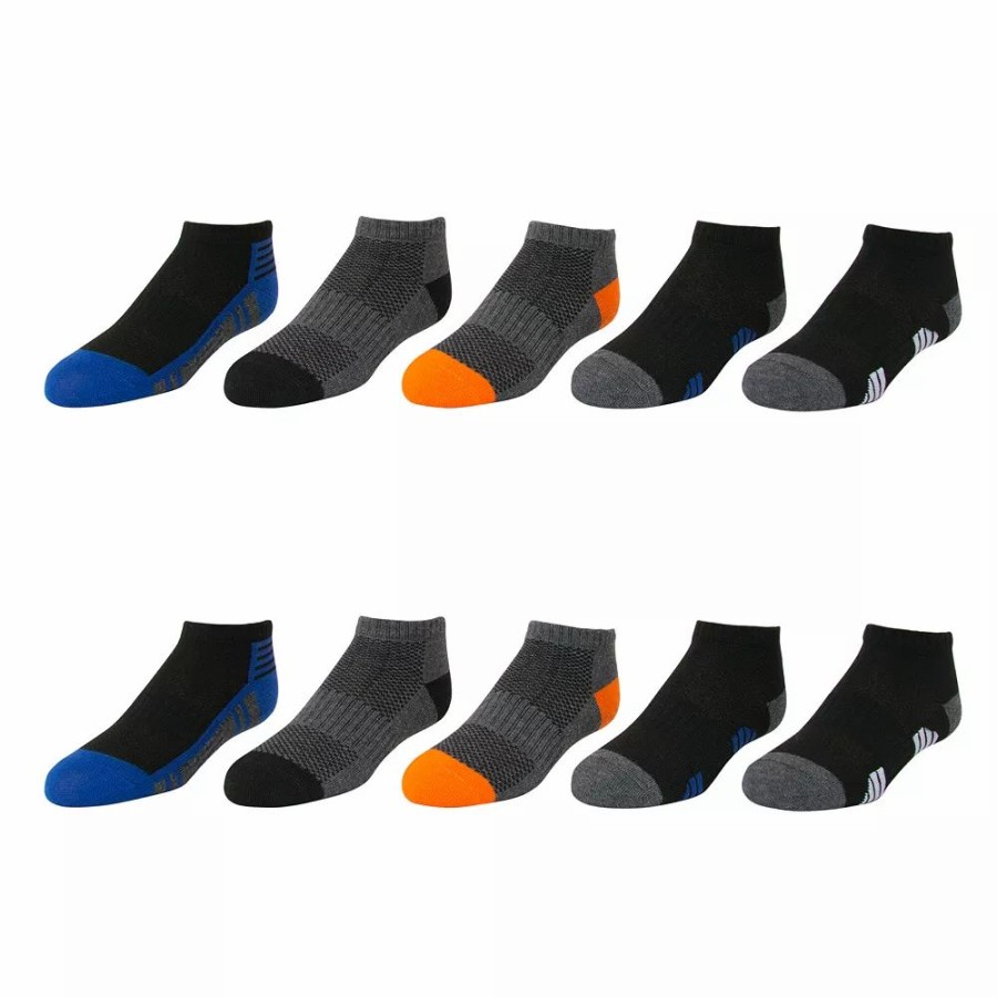 Socks & Hosiery * | Boys Tek Gear Lightweight 10-Pack Low Cut Socks