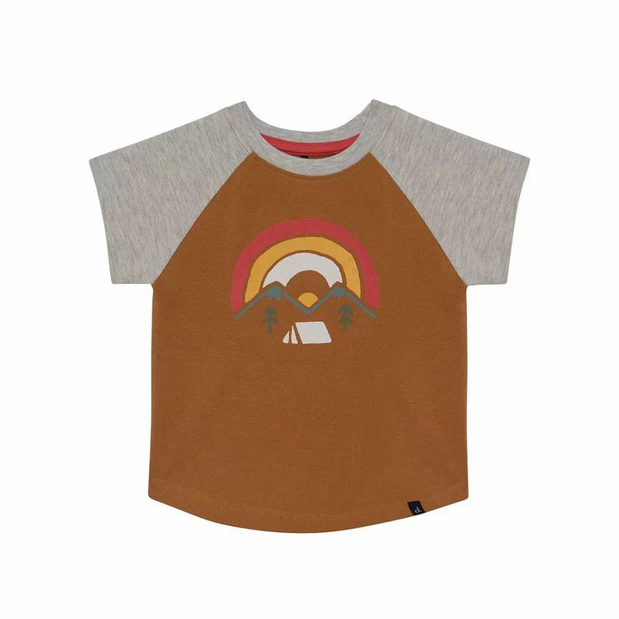 Tops * | Printed Jersey Top Brown Sugar