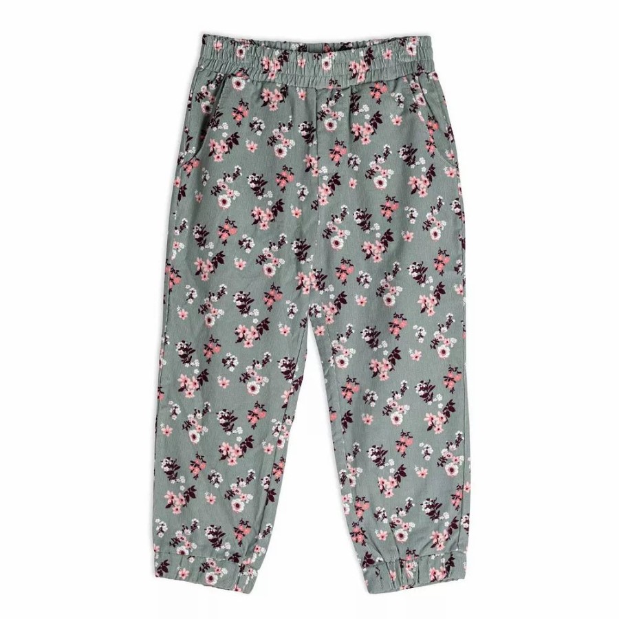 Bottoms * | Printed Flowers Corduroy Pant