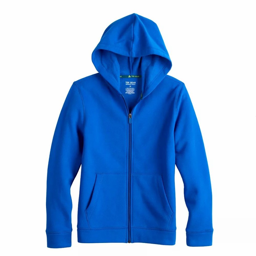 Tops * | Kids 7-20 Tek Gear Ultrasoft Fleece Full-Zip Hoodie In Regular & Husky