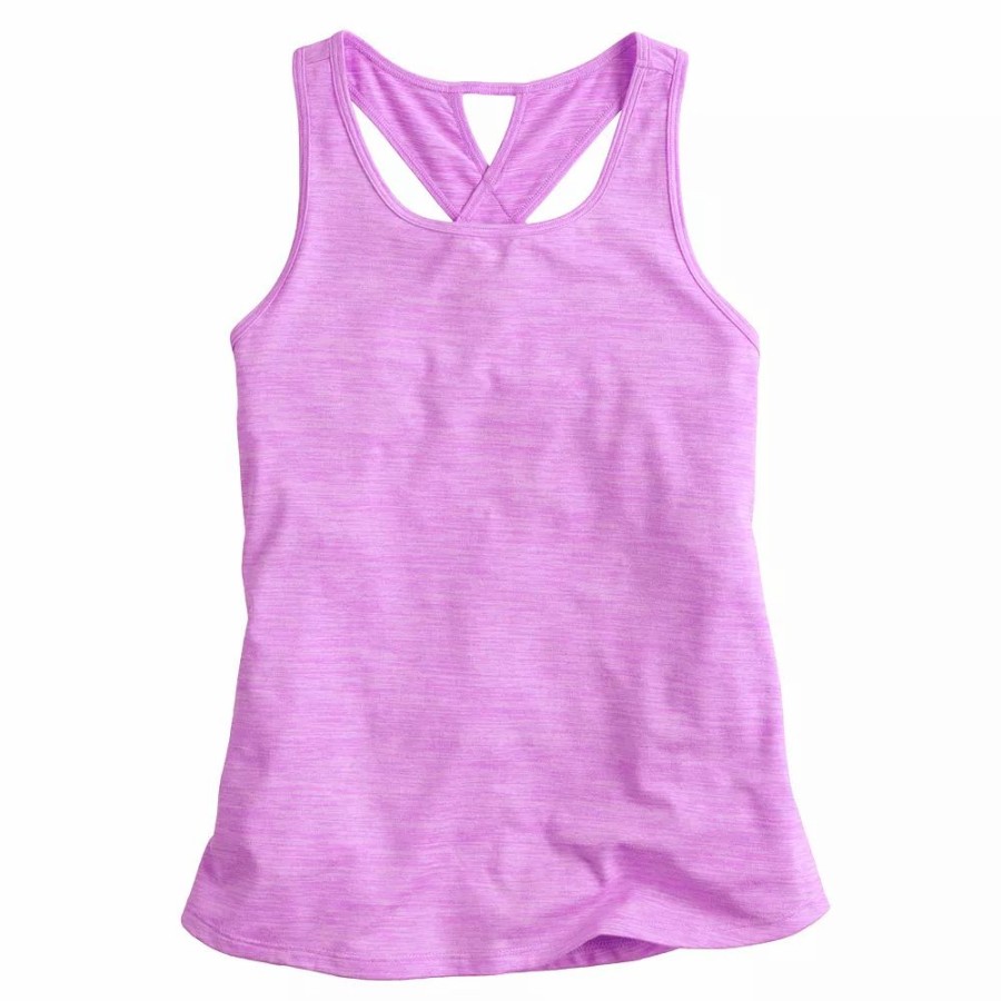 Tops * | Girls 7-16 Tek Gear Soft Tek Twist Keyhole Tank Top In Regular & Plus