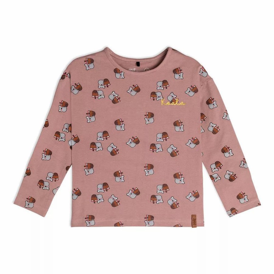 Tops * | Long Sleeve Top With Printed Koalas