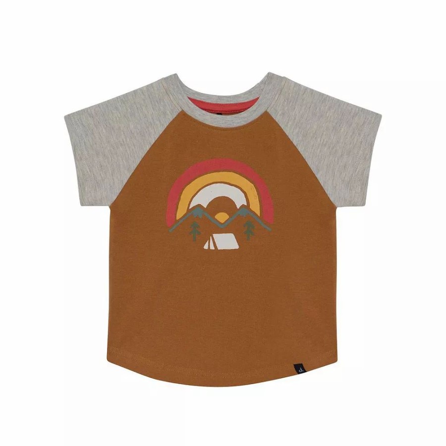 Tops * | Printed Jersey Top Brown Sugar