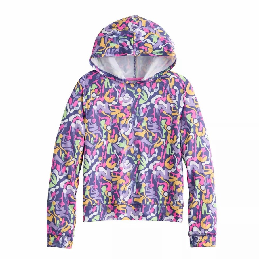 Tops * | Girls 7-16 Tek Gear Soft Tek Hoodie Tee In Regular & Plus