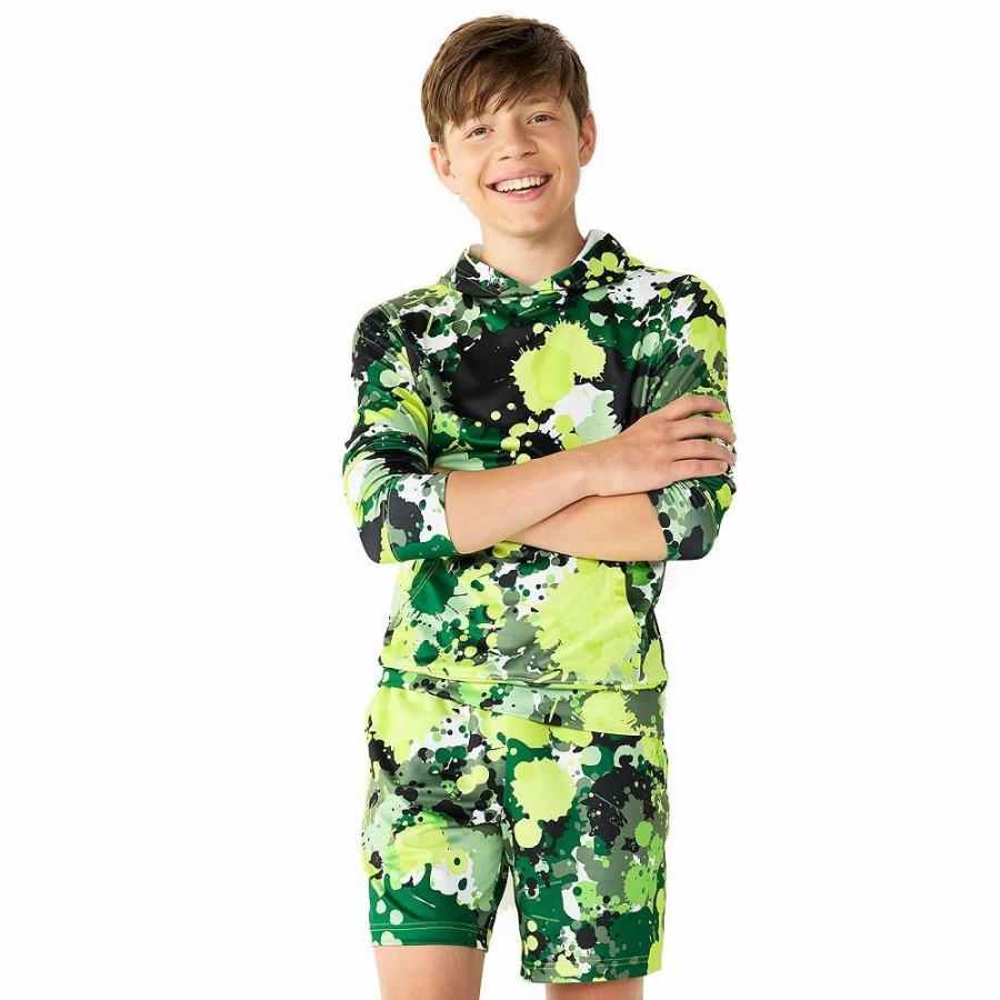 Bottoms * | Boys 8-20 Tek Gear Printed Jersey Shorts In Regular & Husky