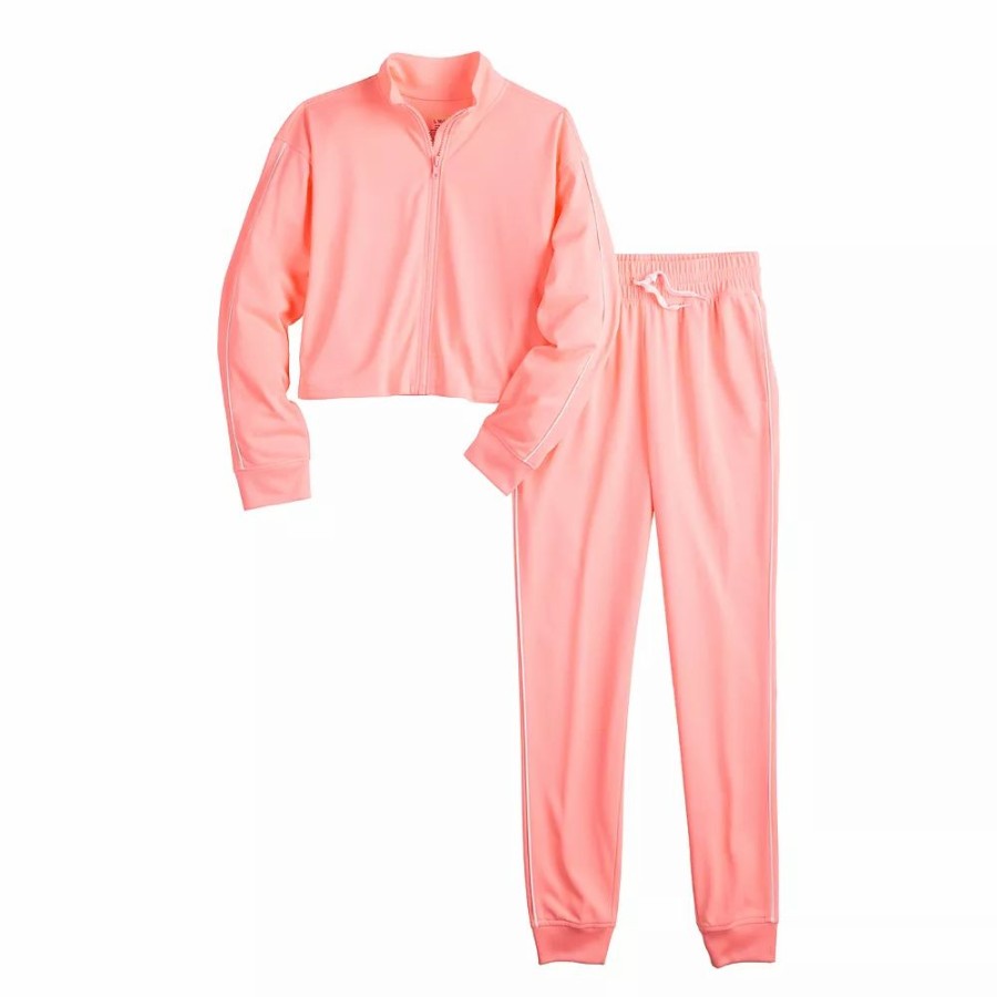 Clothing Sets * | Girls 7-16 Tek Gear Tricot Tracksuit Set