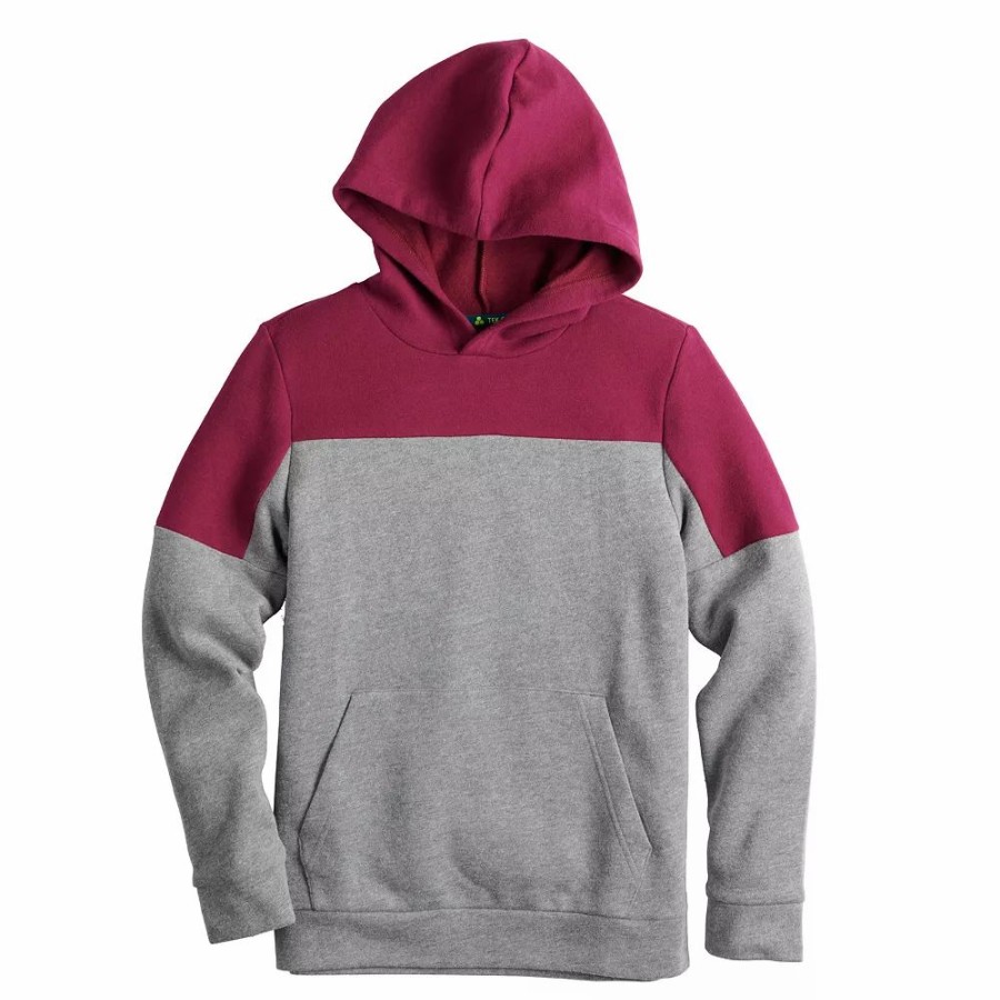 Tops * | Boys 8-20 Tek Gear Ultrasoft Fleece Pullover Hoodie In Regular & Husky