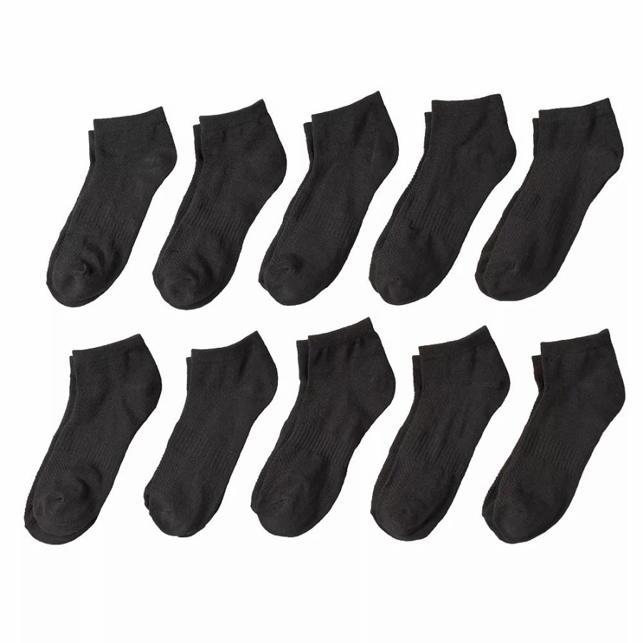 Socks & Hosiery * | Boys Tek Gear 10-Pk. Lightweight Low-Cut Performance Socks