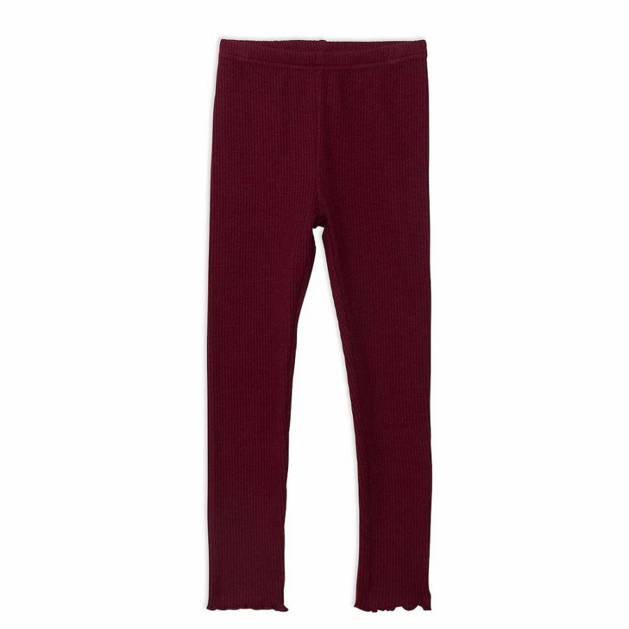 Bottoms * | Rib Legging Red Wine