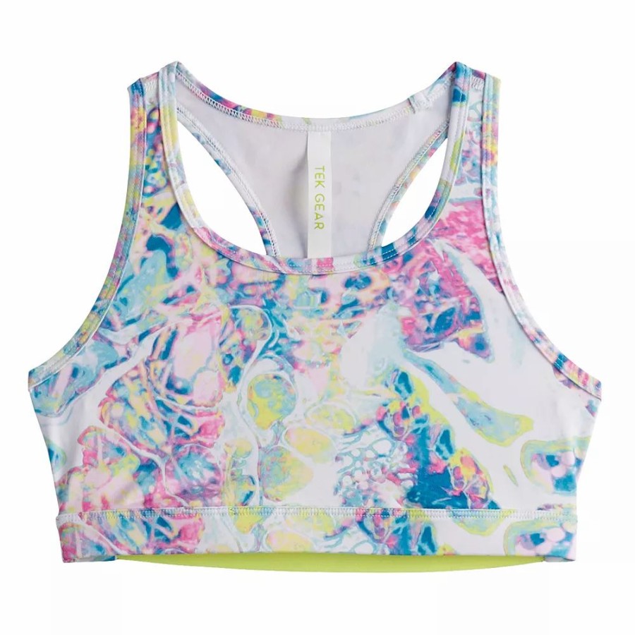 Tops * | Girls 7-16 Tek Gear Racerback Sports Bra In Regular & Plus