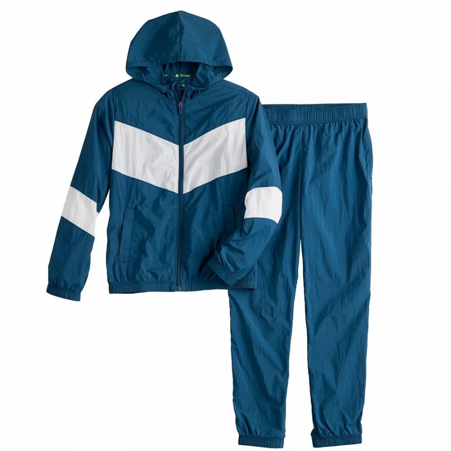 Clothing Sets * | Kids 7-20 Tek Gear Windbreaker Tracksuit Set In Regular & Husky