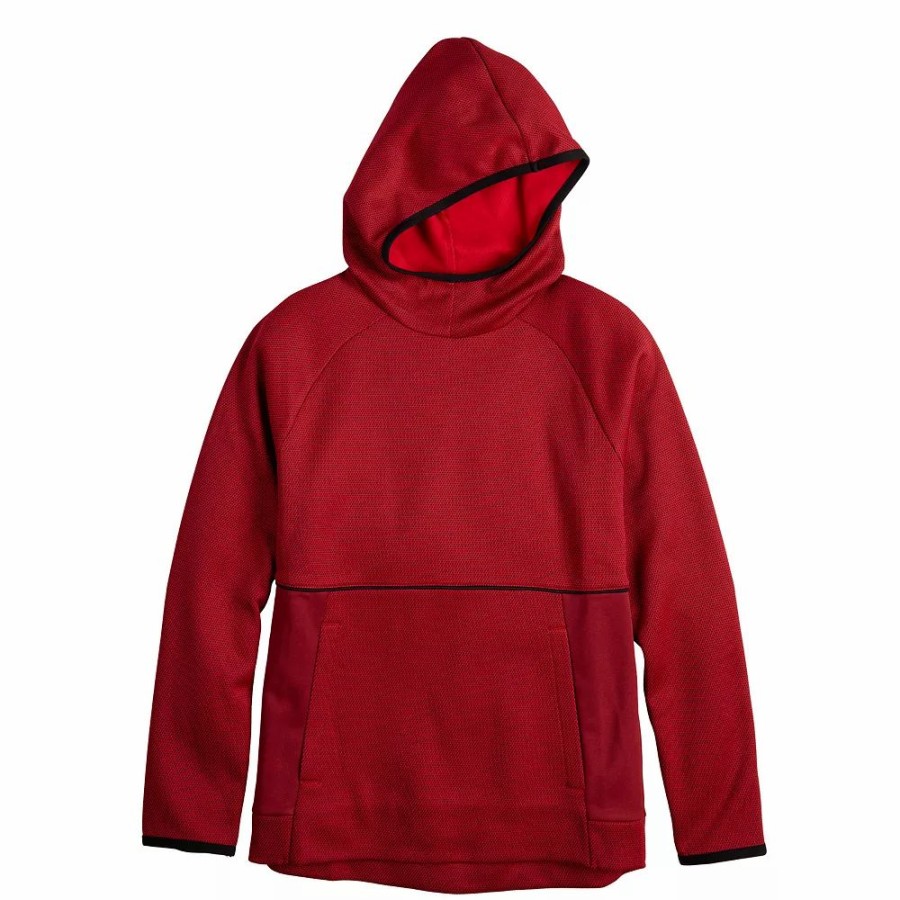 Tops * | Boys 8-20 Tek Gear Performance Fleece Hoodie In Regular & Husky